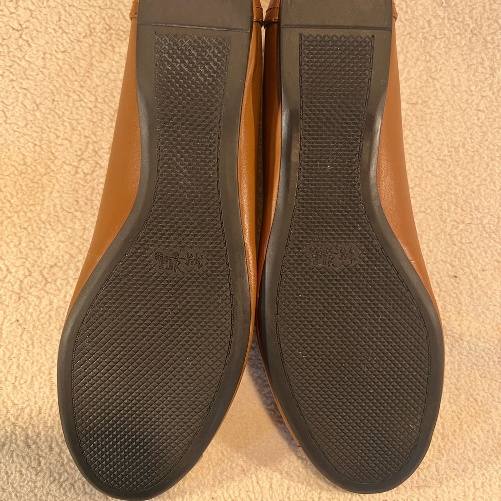 SOLD/Coach Leather/Gold Tip Ballet Flats - Picture 8 of 8